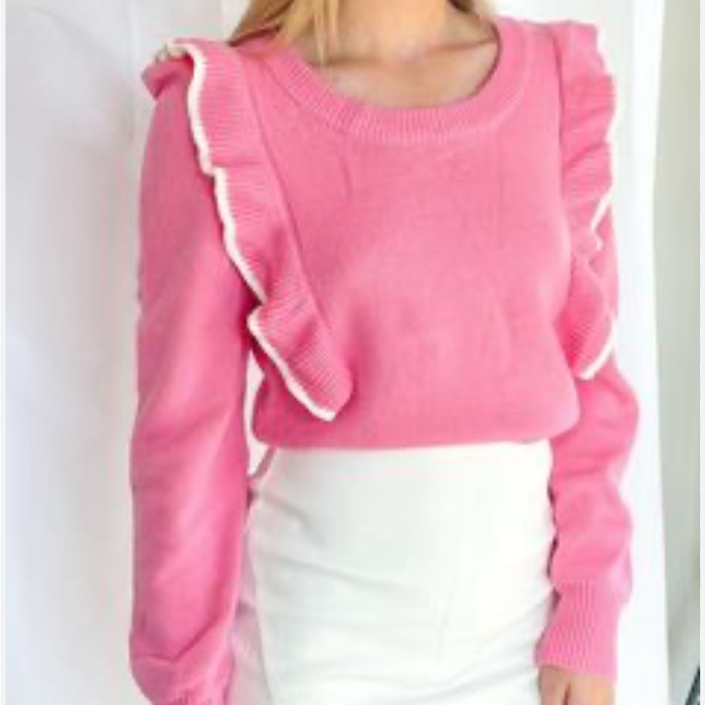 Day + Moon Ruffle Sweater M